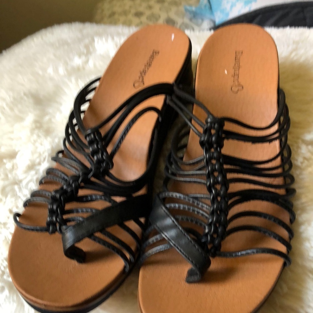 Black Strappy Sandals